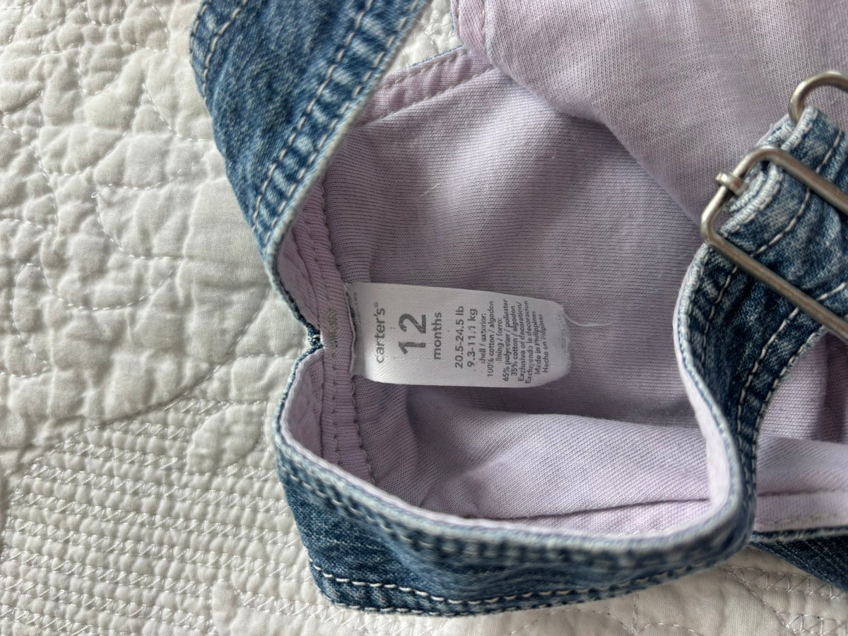 Y2K Overalls with Purple Details