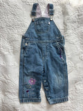 Y2K Overalls with Purple Details