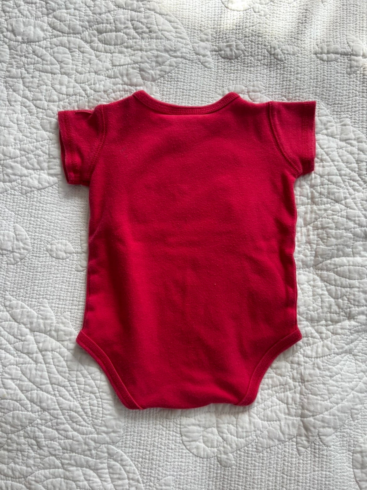 Y2K "a beautiful butterfly" red onesie