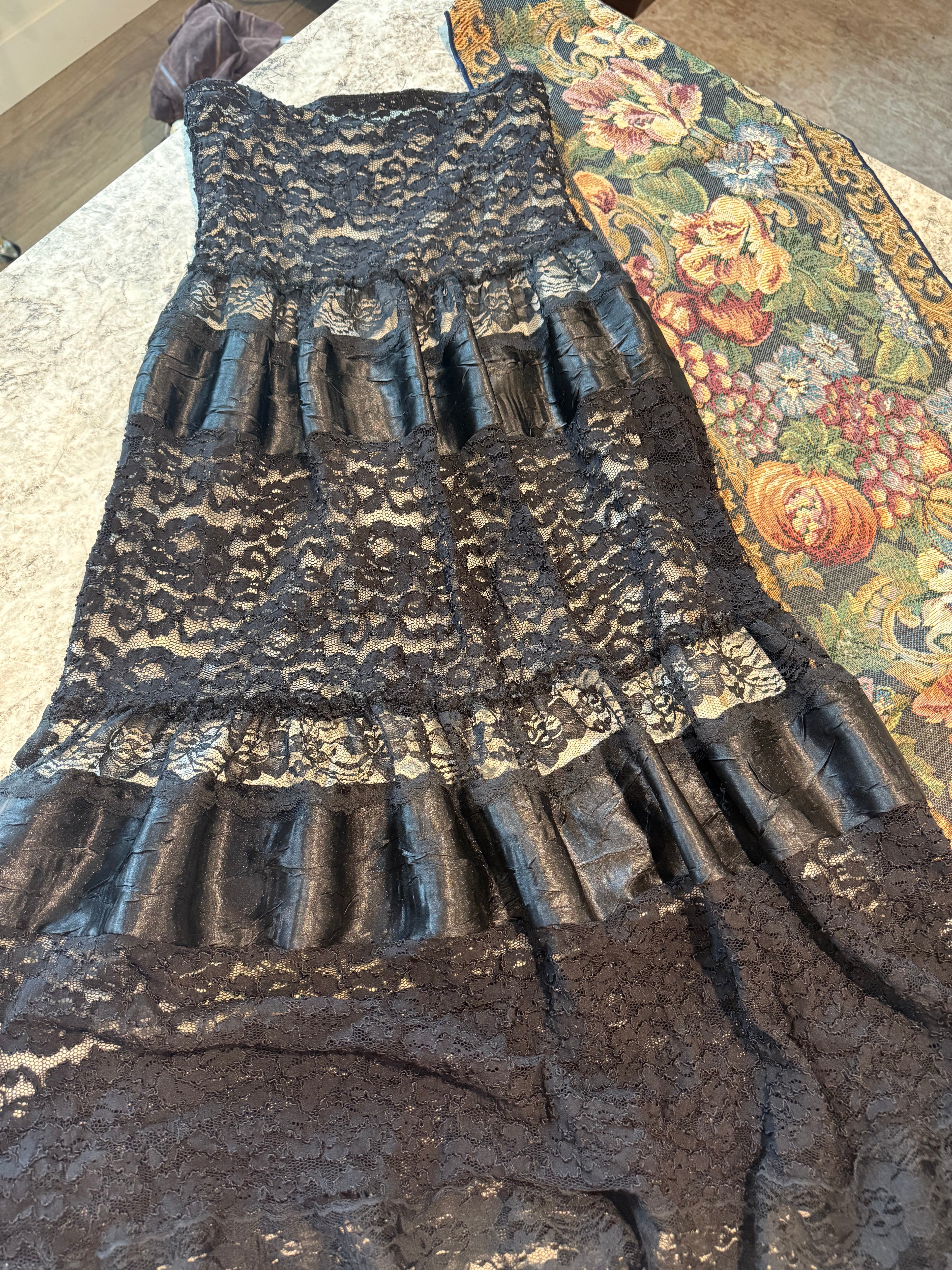 Y2K Black Lace Skirt/Dress