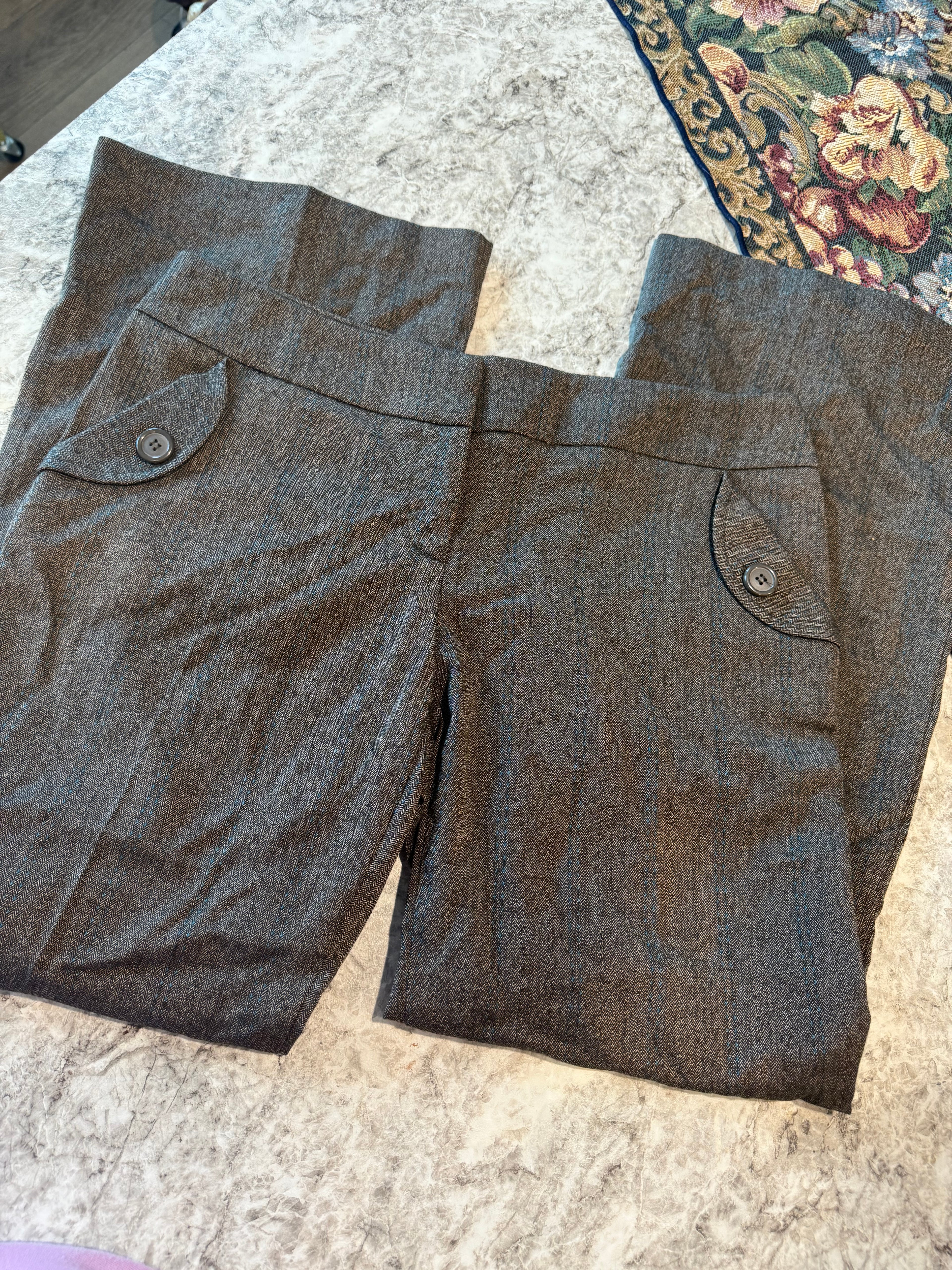 Y2K Heathered Brown Slacks