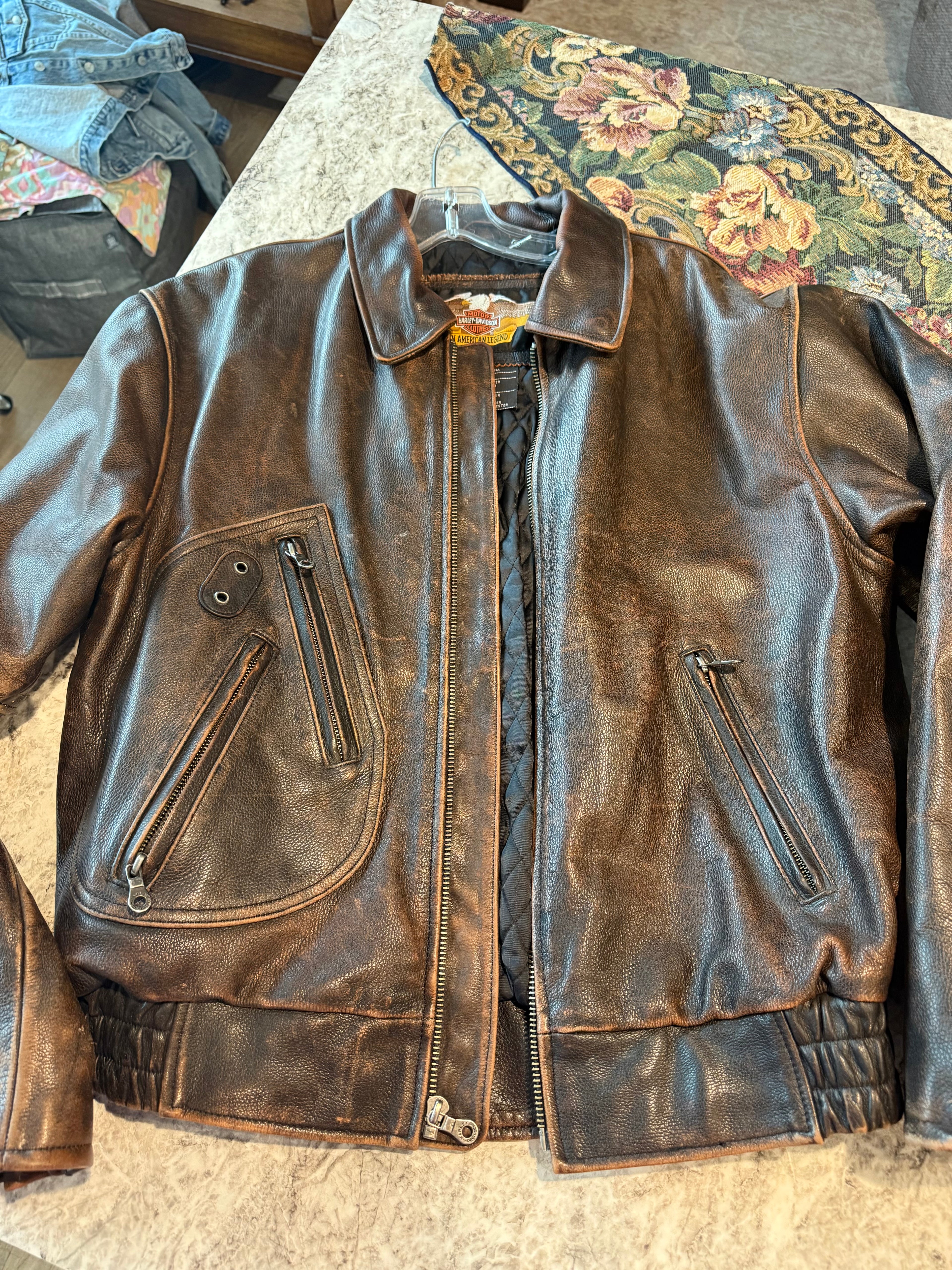 Vintage Limited Edition Harley Davidson Leather Coat