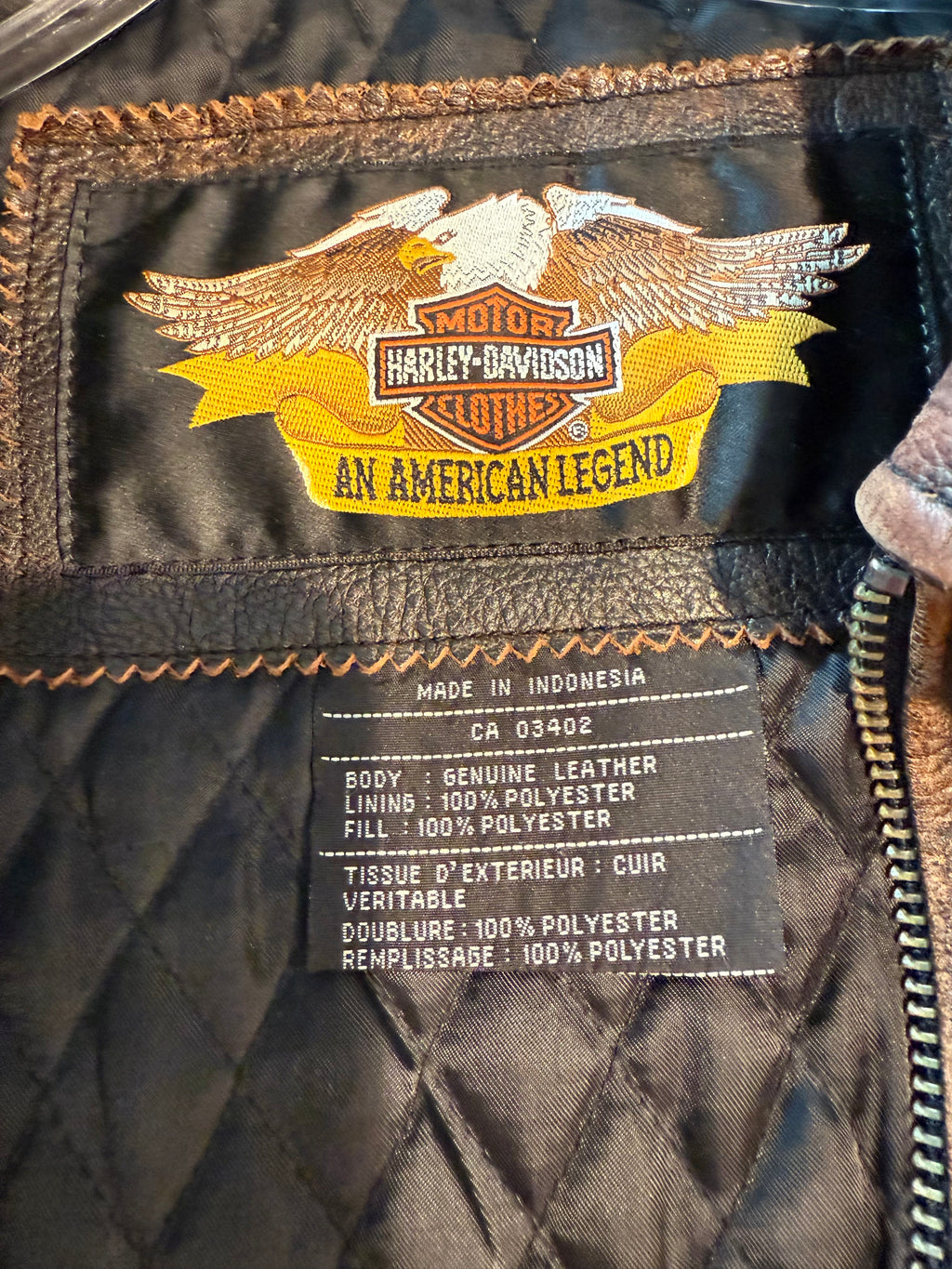 Vintage Limited Edition Harley Davidson Leather Coat