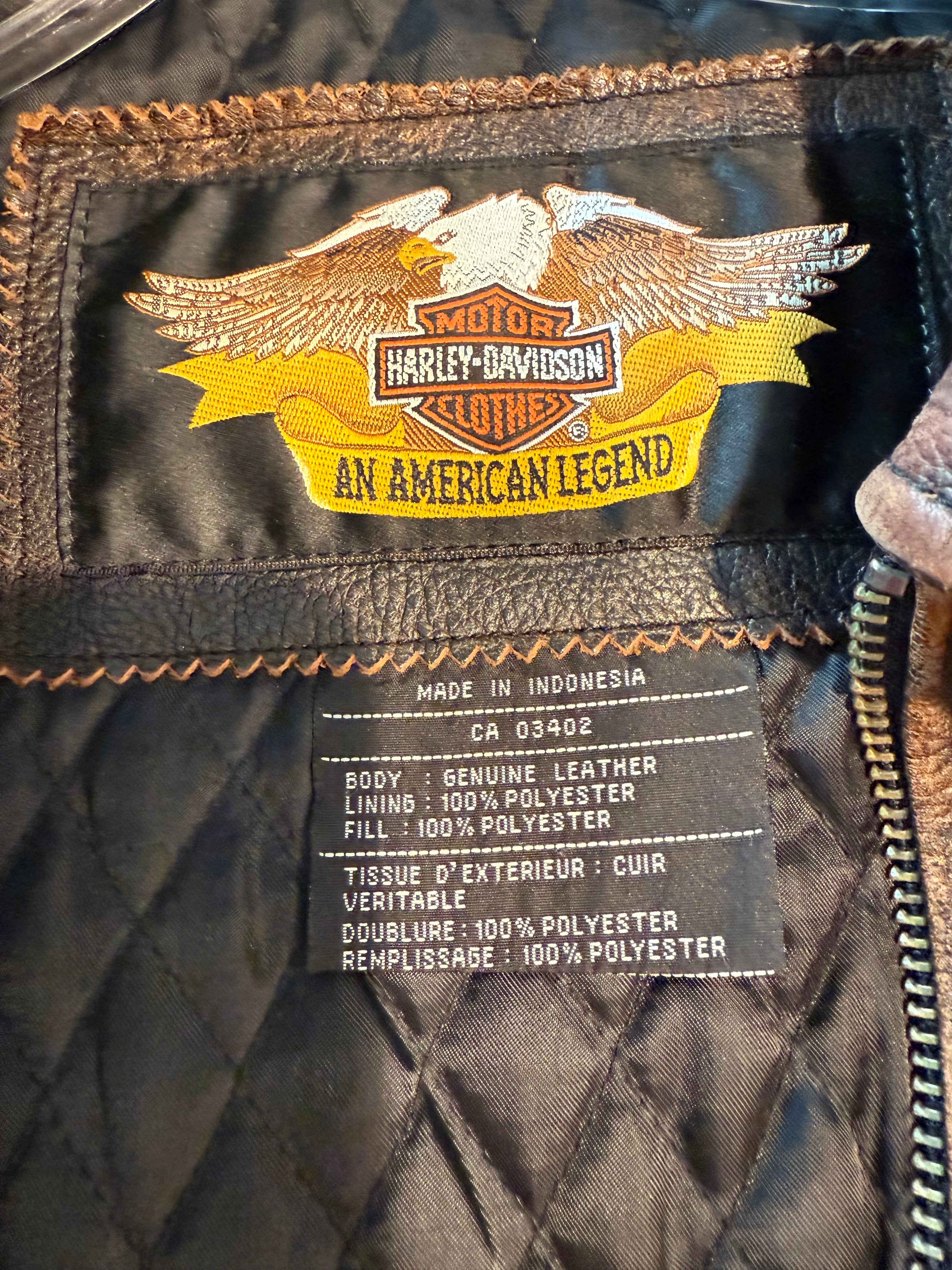 Vintage Limited Edition Harley Davidson Leather Coat
