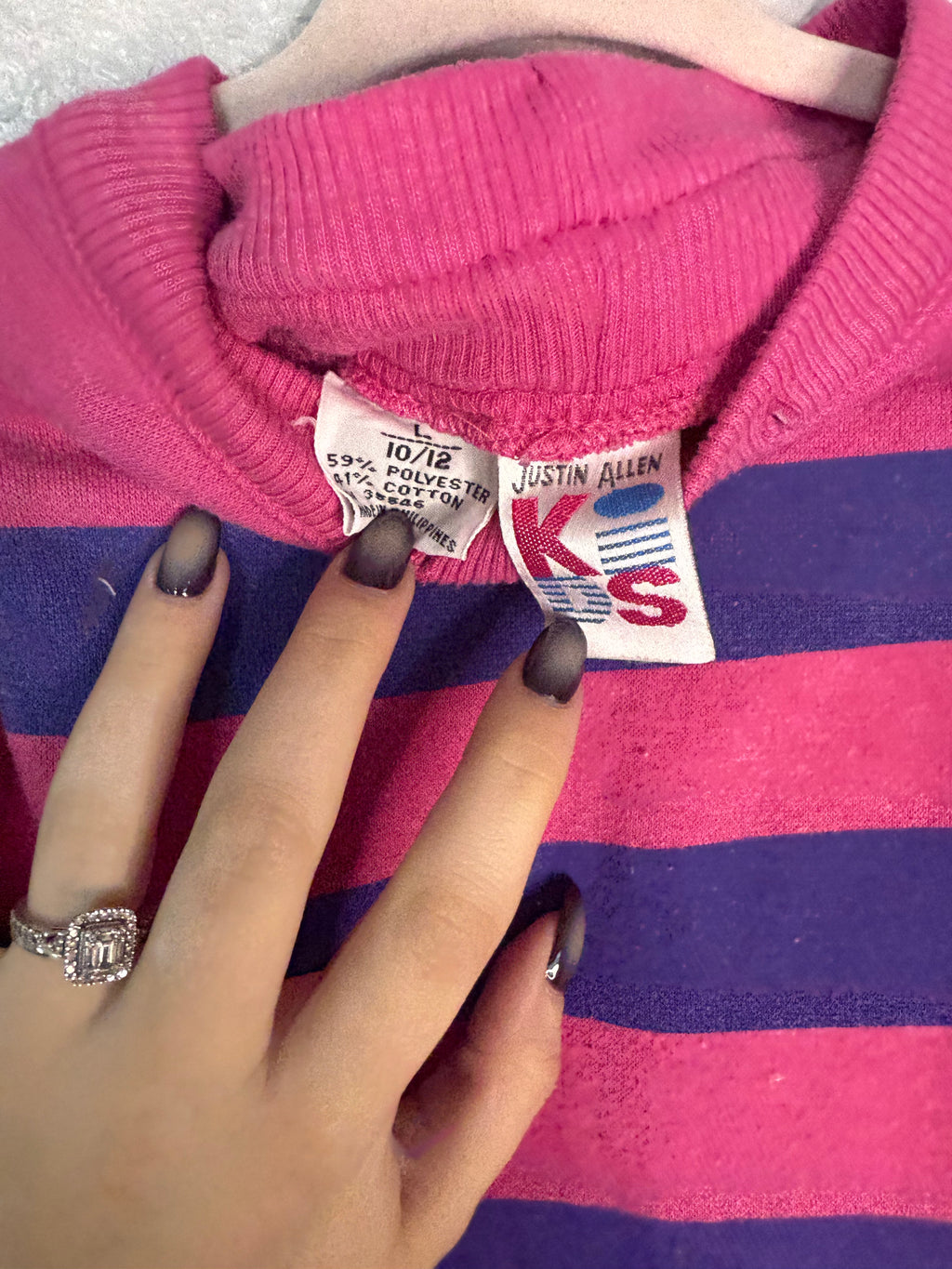 Vintage Pink and Purple Crewneck