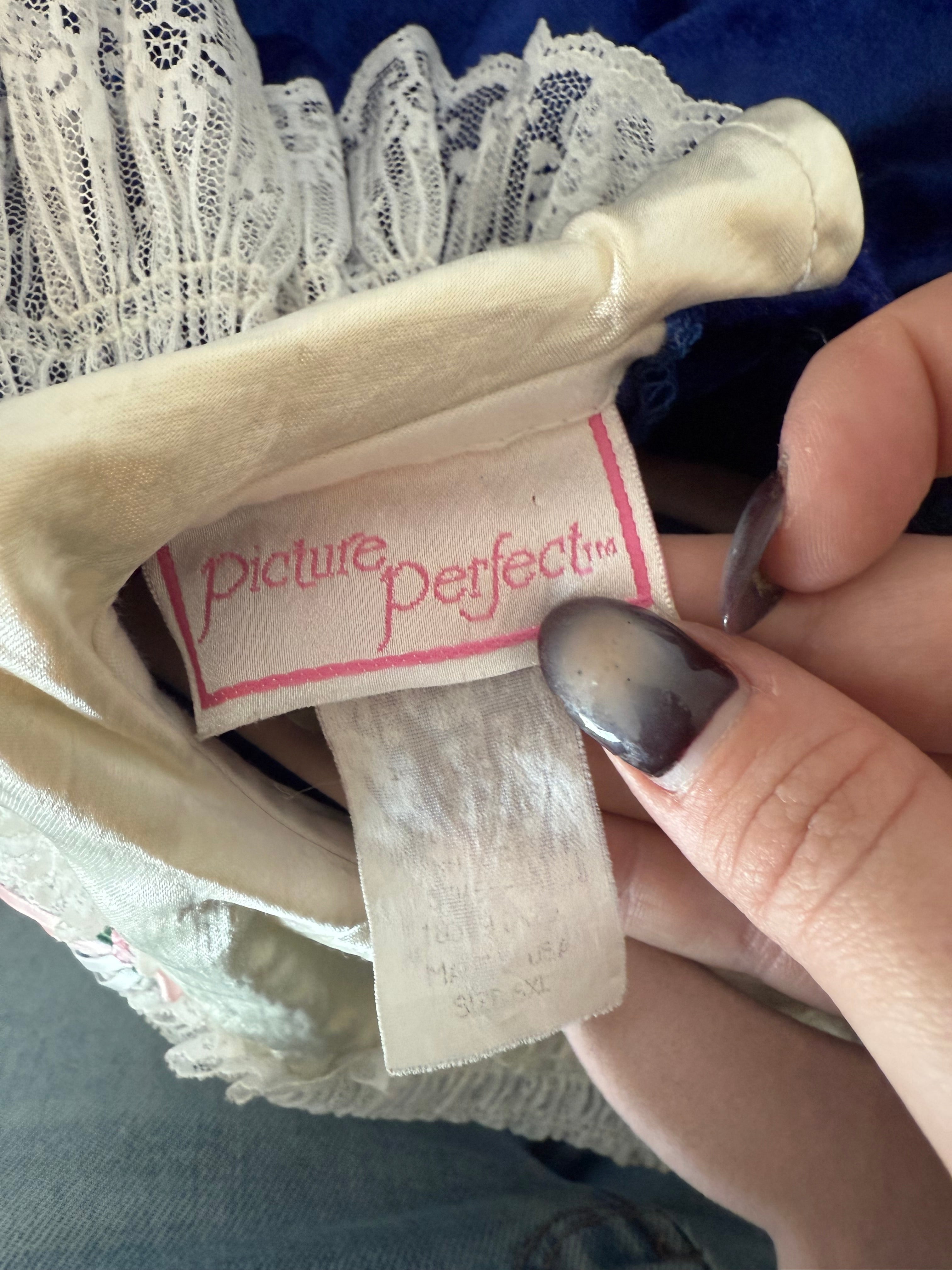 Vintage Blue Velour Dress