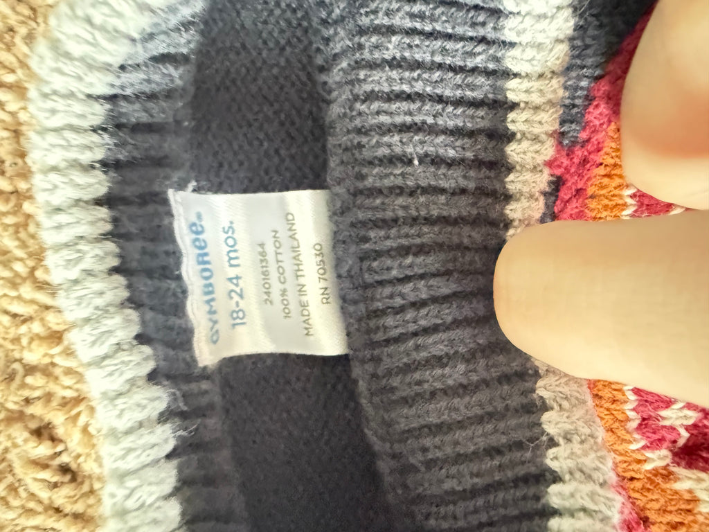 Y2K Knit Football Sweater