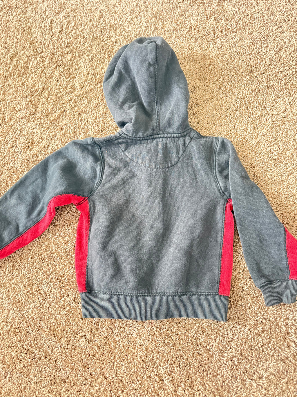 Y2K Nike Red and Black Hooded Jacket