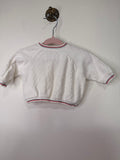 Vintage Terry Cloth White 3/4 sleeve