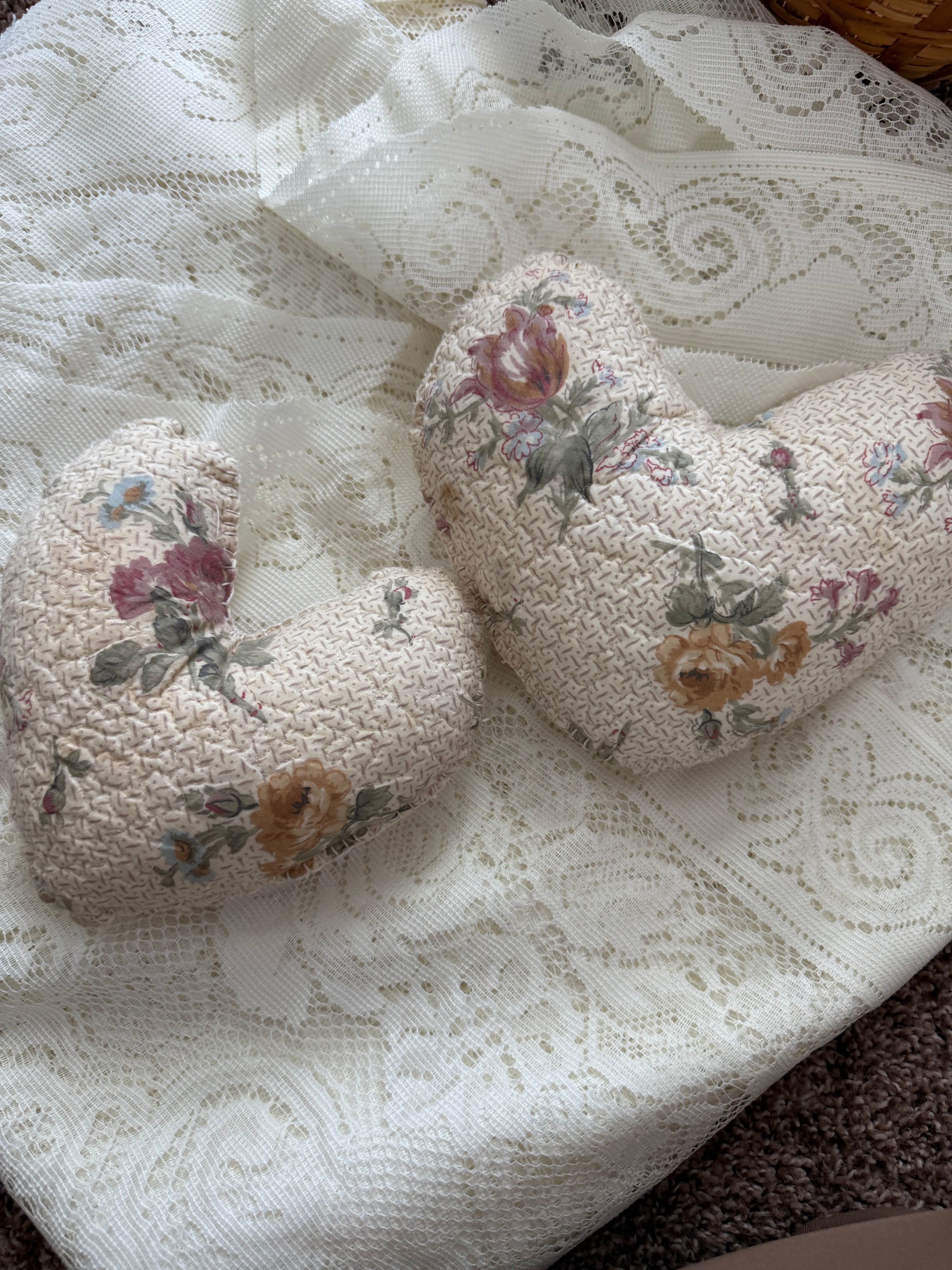 Vintage Quilted Hearts Fillers