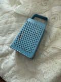 Antique Decorative Teal Cheese Grater