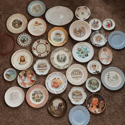 Collection of vintage plates from Dear Elliemae